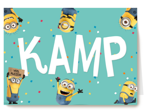 Kaart Hallmark | Op Kamp | De Minions Op Kamp