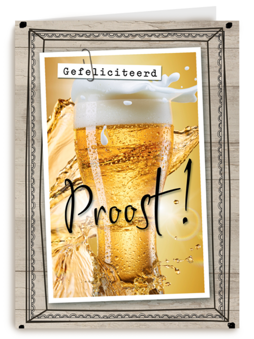 glas bier in lijst