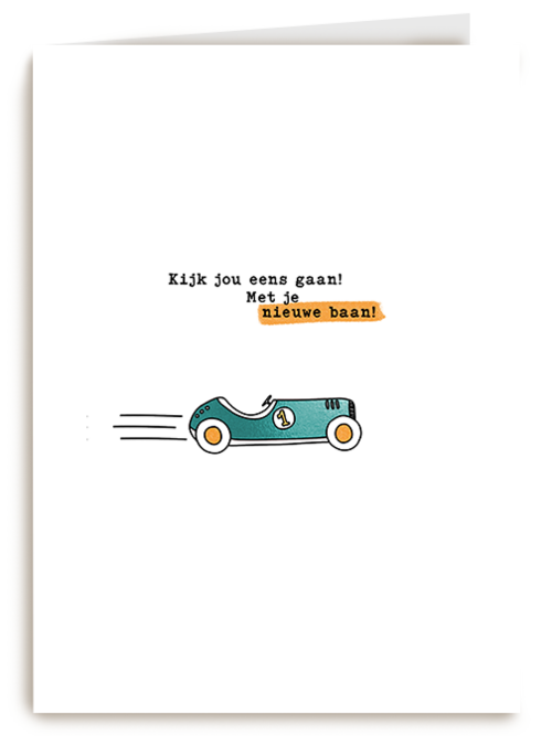 Kaart Hallmark | Nieuwe Baan | Nieuwe Baan Kijk Jou Eens Gaan