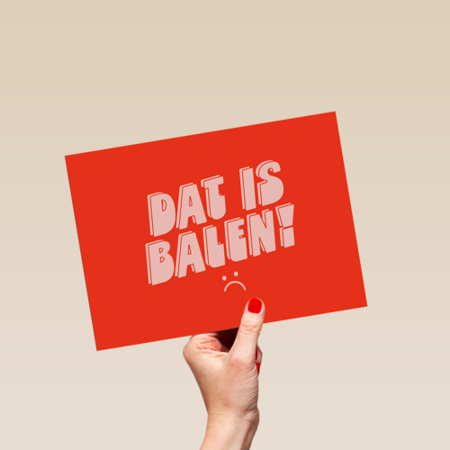 Geslaagd Dat is balen