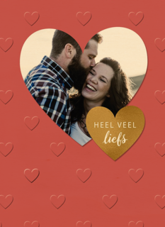 valentijnskaart foto rood heel veel liefs