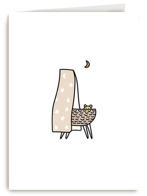 Kaart Hallmark | Geboorte Felicitatie | Geboortefelicitatie Wiegje