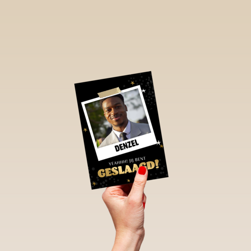 Geslaagd Yeahh Fotokaart