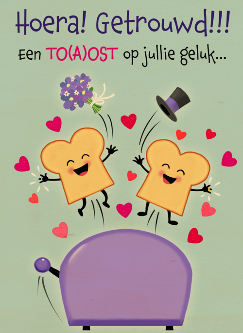 Houten Kaart Felicitatie Huwelijk | Houten Kaart Hallmark | Felicitatie Huwelijk | Toast Op Jullie Huwelijk