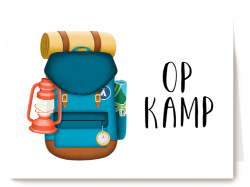 Kaart Hallmark | Op Kamp | Op Kamp Rugzak