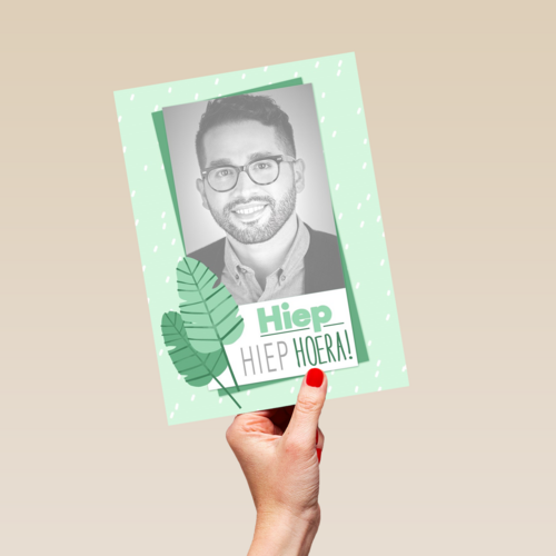 hiep hiep hoera blaadjes
