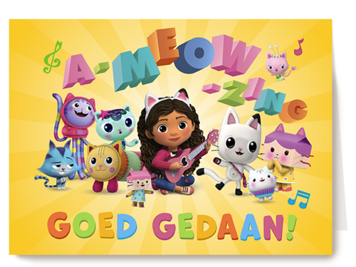 Kaart | Compliment | Gabbys Dollhouse Goed Gedaan