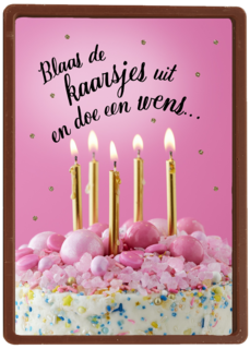 blaas de kaarsjes uit en doe een wens