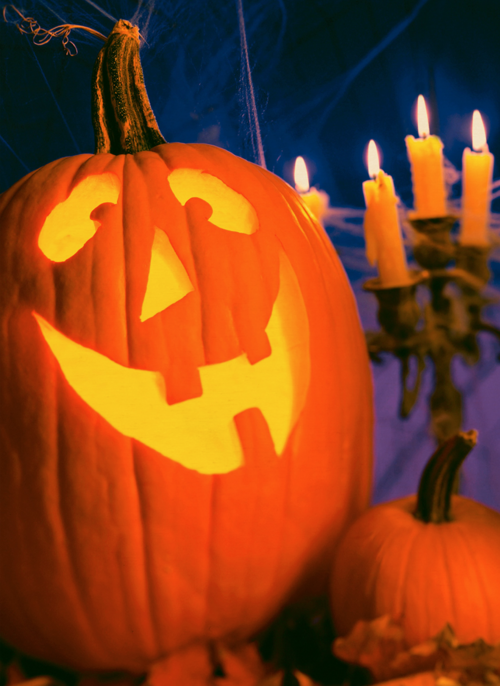 Houten Kaart Halloween | Houten Kaart Hallmark | Halloween | Lachende Pompoen