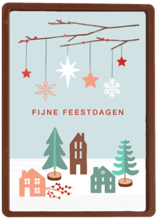 zakelijke kerstkaart sneeuwlandschap