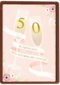 Huwelijkskaart 50 jaar getrouwd Champagne