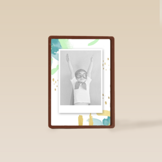 fotokaart splash jongen