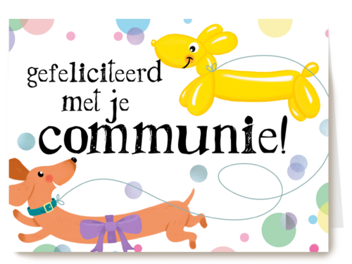 ballondier gefeliciteerd met je communie