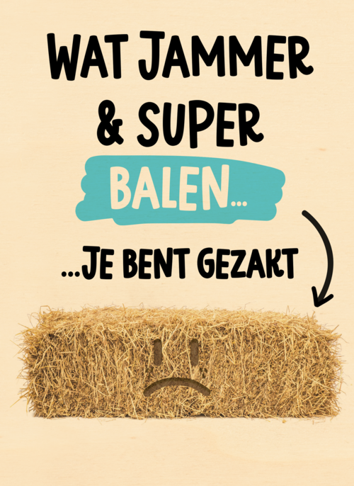 Houten Kaart Diploma | Hallmark | Houten Kaart Hallmark | Diploma | Gezakt Kaart Balen