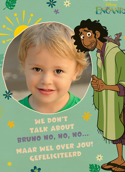 verjaardagskaart foto disney encanto bruno