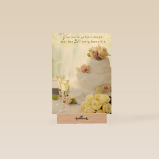 bruidstaart voor gouden huwelijk