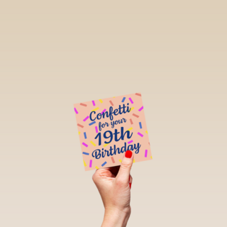 confetti for your 19th birthday