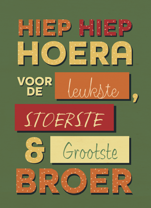een verjaardagskaart voor een broer
