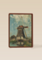 studio art kaart blanco met een nederlandse molen