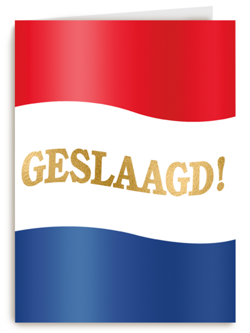 geslaagd kaart nederlandse vlag