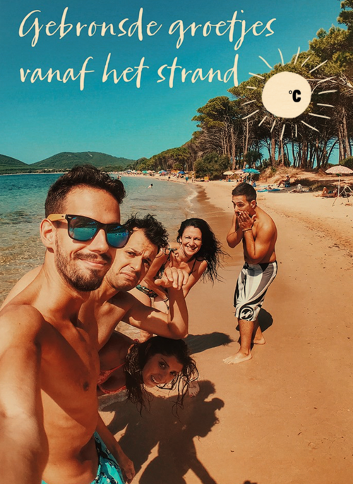 Houten Kaart Groetjes Uit | Houten Kaart Hallmark | Groetjes Uit | Gebronsde Groetjes Vanaf Het Strand