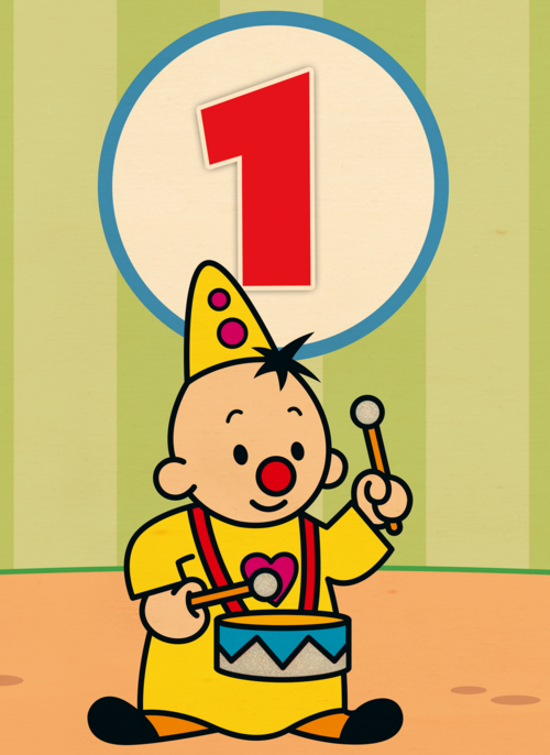 Bumba verjaardagskaart 1 jaar