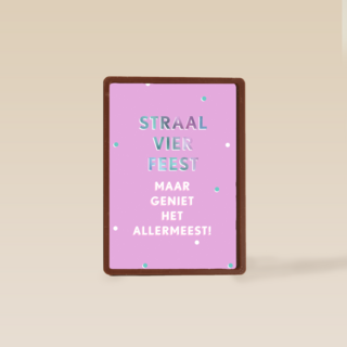 Verjaardagskaart vrouw hip Geniet het allermeest