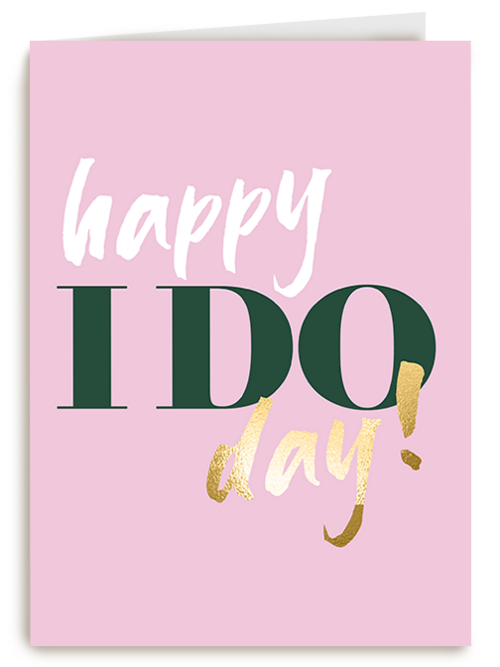Kaart Hallmark | Huwelijksjubileum | Love Story Happy I Do Day