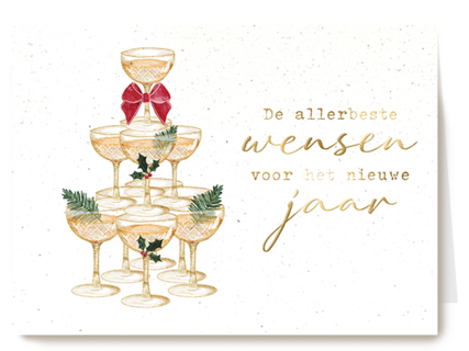 Nieuwjaar allerbeste wensen stapel
