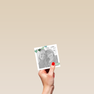 fotokaart een dikke knuffel vlag hartjes