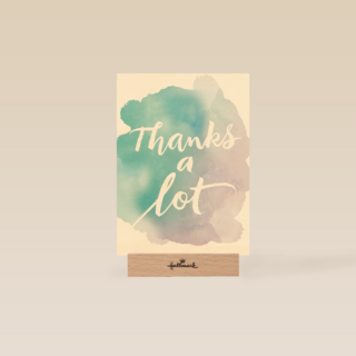 thanks a lot watercolor