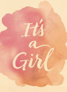 watercolor it is a girl
