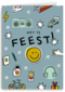 verjaardagskaart het is feest
