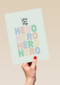 Complimentkaart you are my hero