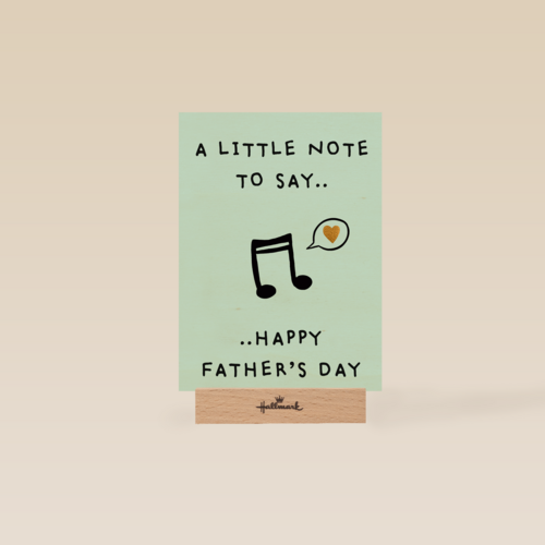 vaderdag kaart hip a little note to say happy vaders day
