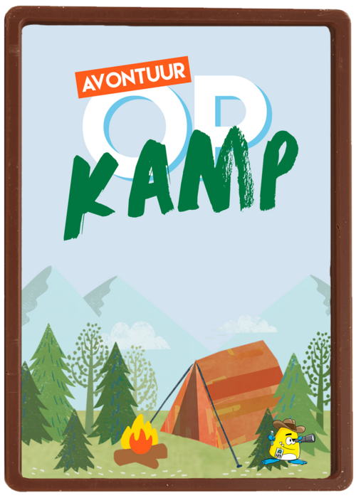 Sporta avontuur op kamp kaart