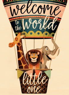 geboorte kaart welcome to the world