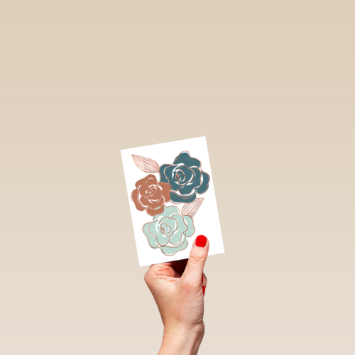 bloemen met metallic kleur