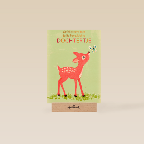 geboorte dochter hertje vlinder gefeliciteerd