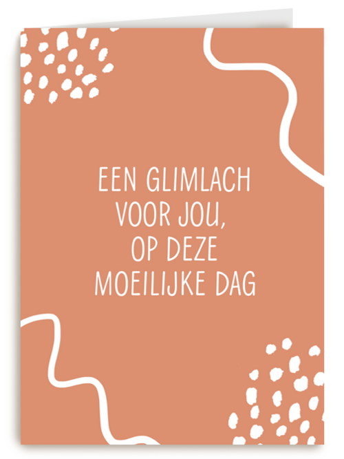 Sterktekaart een glimlach voor jou