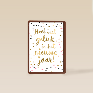 nieuwjaar kaart heel veel geluk in het nieuwe jaar