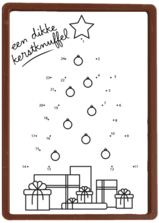 Kerstkaart hart onder de riem Een dikke kerstknuffel