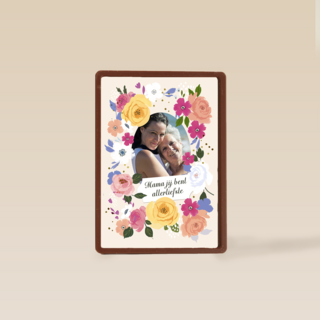 Mama allerliefste bloemen fotokaart