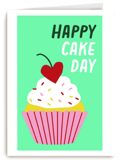 Verjaardagskaart Happy Cake Day Cupcake