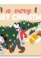 Kerstkaart Mickey Donald Goofy