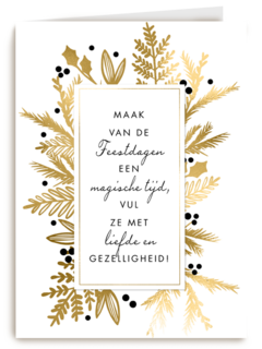 Kerstkaart stijlvol maak van de feestdagen een magische tijd
