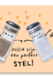 trouwdag kaart klassiek een perfect stel