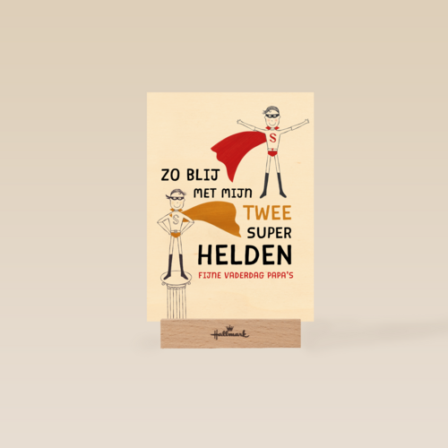 vaderdag kaart hip 2 superhelden
