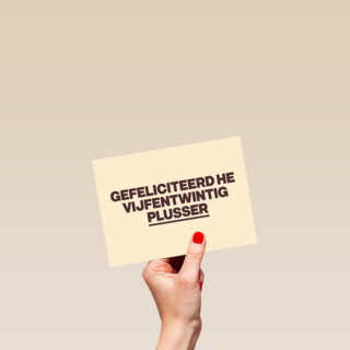 verjaardagskaart vrouw grappig gefeliciteerd vijfentwintigplusser