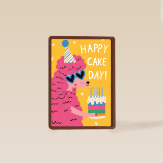 Verjaardagskaart Happy Cake Day